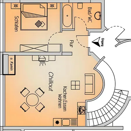 Apartamento Panorama Atemlos Kuckucks Chillout Oberbach